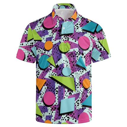 Men's Retro Short Sleeve Polo Shirts 3D Full Print Flower T-Shirts for Men Summer Casual Oversized Tee Shirt Tops Blusa Masculina
