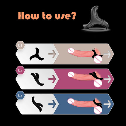 Penis Ring Silicone Cock Rings Delay Ejaculation Scrotal Binding Ball Stretcher Erection Enhancing Lock Cockring Sex Toy for Men
