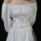 4-219 Jacquard White / M
