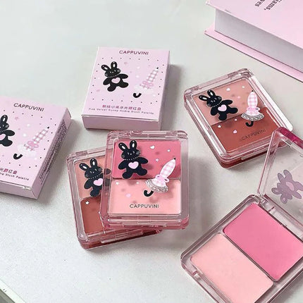 Cappuvini Water Shining Cheek Blush Highlighter Cream High Gloss Glitter Rouge Natural Brighten Face Contouring Blush Makeup