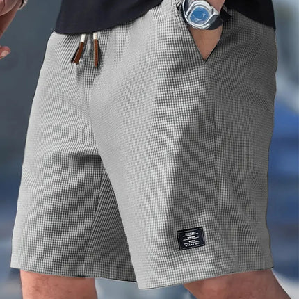 Men's Summer Casual Sports Shorts Plaid Checkered Loose Knee Length Shorts American Fashion Sports Street Shorts