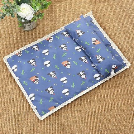 Portable Summer Cooling Mat for Dogs And Cats Waterproof Non-Slip Pet Bed Pad with Instant Cooling Technology