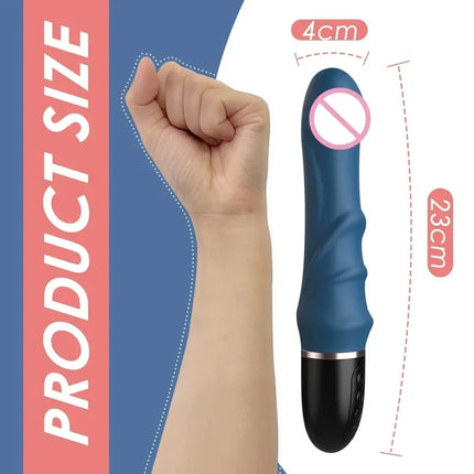 10 Modes Soft Silicone Vibrator Big Dildo Massager Female Masturbator for Couples G-spot Clitoral Stimulator Sex Toys for Women