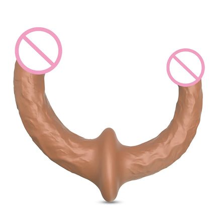 Strapless Strapon Dildo Vibrator 3 in 1 Sex Toys for Adult Double Penetration Anal Plug Anal Beads Vibrators for Women Lesbian