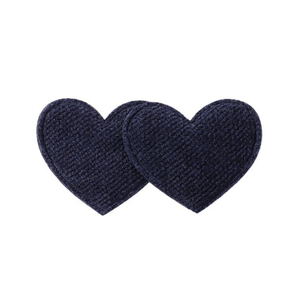 2PCS/Set Cute Heart Shaped Hair Clips for Baby Girl Candy Color Fabric Hairpin Princess Barrettes Kids Hair Accessories Headwear