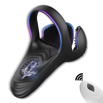 Penis Cock Ring Vibrator for Men Wireless Testicle Stimulator Male Remote Control Glans Massager Masturbator Sex Toy for Men 18+