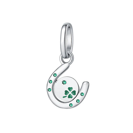 925 Sterling Silver Green Series Flower Tree Apple Pendant DIY Fine Beads Fit Original Charms Bracelet Women Jewelry Diy