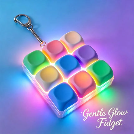 Decompression 4 / 9 Keyboard Key Toy Anti Stress Relief Finger Keychain ﻿Game Button Pinch Tester Office Desk Accessory