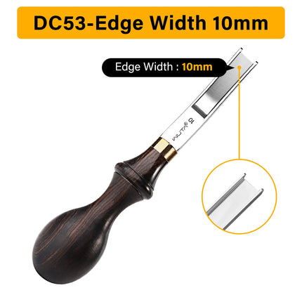 WUTA 1PC Professional Leather Wide Edger Skiver Edge Beveler Sharp M390/DC53 Steel Skiving Thinning Trimming Craft Leather Tools