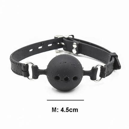 3 Sizes Soft Silicone Gag Ball BDSM Oral Bondage Gear Fetish Open Mouth Breathable Sex Toys For Couples Cosplay Slave Adult Game
