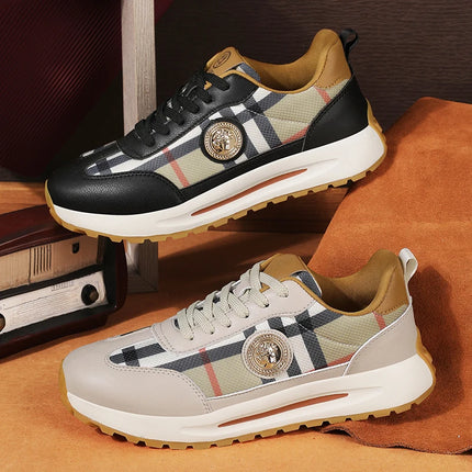 New Retro Light Luxury Fashionable Casual Shoes Shock-absorbing Elastic Sports Shoes Summer Lightweight Lace Up Walking Shoes