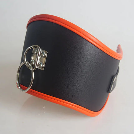 Leather Posture Collar BDSM 10CM Wide,Bondage Restraints Restriction,Slave Choker Harness,Sex Toys for Couples,Adult Games