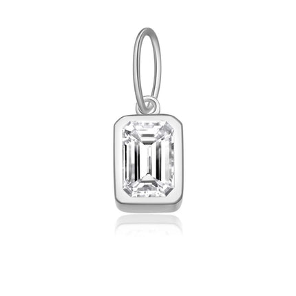 DPLAOPA 925 Sterling Silver 12 Birthstone CZ  Clips Charm Beads Pendant For Necklace And Bracelet 2024 Women Luxury Fine Jewelry