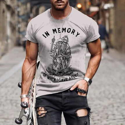 Men's Unisex T shirt Tee Graphic Letter Templar Cross Crew Neck Black Army Green Navy Blue 3D Print Outdoor Street Short Sleeve