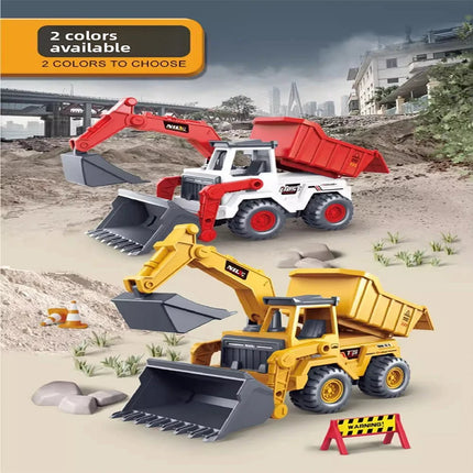 1pcs Excavator Truck Model Toy Engineering Vehicle Toddler Early Education Construction Vehicles Truck Boys Gifts