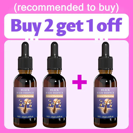 Hair Strengthening Black Essence - Balances Scalp Oil & Unclogs Follicles, Improves Hair Shine.