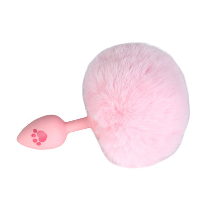 Silicone Fox Tail Anal Plug for Couples Cat Claw Print Role Play Tail Masturbation Sex Toys Adult Women Flirting Games Butt Plug