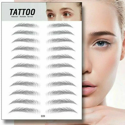 Brow stickers Water-based Lasting 4D Hair-like Eyebrow Authentic Eyebrow Tattoo Sticker False Eyebrows