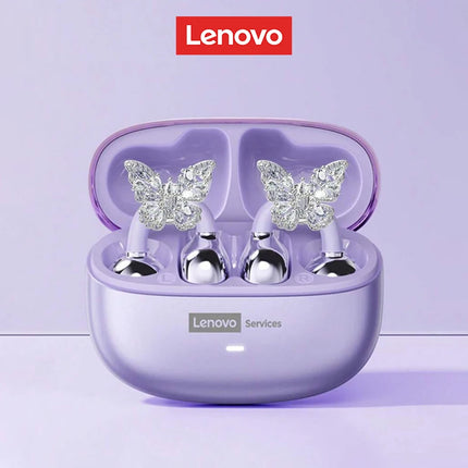 Choice Lenovo LE302 Ear Clip Earbuds with Accessories Wireless Bluetooth 6.0 Sports Music OWS Business Earphones for Girls Gifts