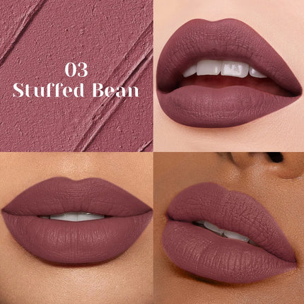 1pc Matte Nude Lipstick Smooth Texture Long-Lasting Water Resistance No Fading Ideal Christmas Gift Makeup for Women