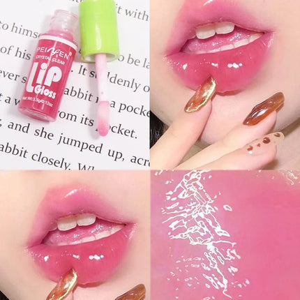 6PCS Moisturizing Lip Gloss Transparent Lip Oil Hydrating Lip Glaze Lip Plumper Hydrating Make Up Liquid Lipstick Lips Cosmetics