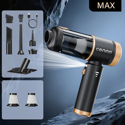 CENRR New Powerful Wireless Car Vacuum Cleaner 985000PA Strong Suction Portable Car Cleaner for Home Appliance Air Blower
