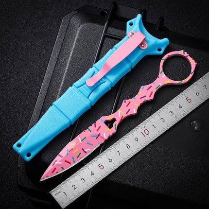 2026 new BM176 Butterfly Small Straight Knife, Claw Knife, Claw Blade, Outdoor Camping Portable Donut Small Straight Knife
