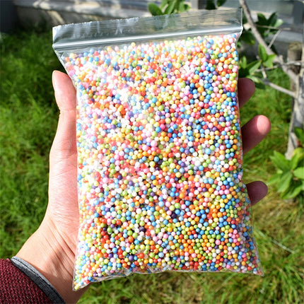 1pack Polystyrene Styrofoam Balls Bottle DIY Snow Mud Particles Accessories Slime Balls Small Tiny Foam Beads For Foam Filler