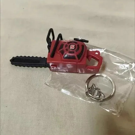 Mini Chainsaw Keychain Stress Relief Toy for Keys Backpack Bag Realistic Chainsaw Toy Funny Gadget Chainsaw Key Ring Gift