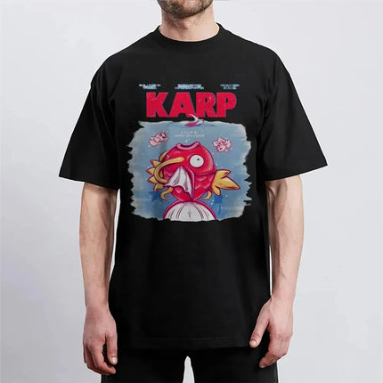 Pokemon T-shirt Men's Pure Cotton Casual  Round Neck T-shirt Short Sleeve Fashion Clothing Summer Sports Casual Short Sleeve Top