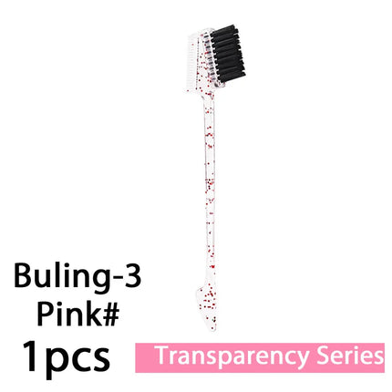Dual Hair Edge Brush Teasing Comb 3N1 Edge Control Brush comb Holiday Gift Edges Baby Hair Eyebrow brush salon home easy use