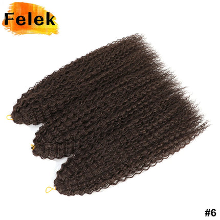 Crochet Hair Afro Curls Braiding Hair Extensions Synthetic African Braided Hair For Braids Kinky Curly Soft Ombre Pink Purple