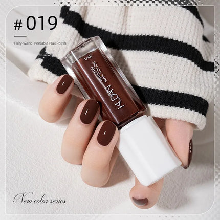 Colorful Water-Base Nail Polish 40 Colors Air Dry Peel Off Nail Art for Manicure DIY Long Lasting Nail Supplies Painting Varnish