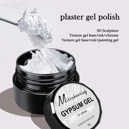 3D Relief Gel Nail Polish, Carving Plaster, Drawing Gel Effect, Painting Gel, Lacquer Varnish, Nail Art