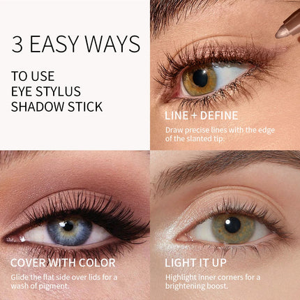 8 Colors Eyeshadow Stick Long Lasting Waterproof Shimmer Glitter And Matte High Pigmented Eyeshadow Pencil Crayon Korean Makeup