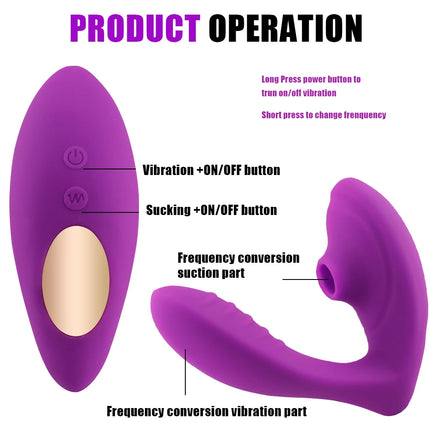 Clitoral Sucking Vibrator For Women Wearable 20 Modes G Spot Stimulator Vagina Female Masturbator Sucker Erotic Adult Sex Toys