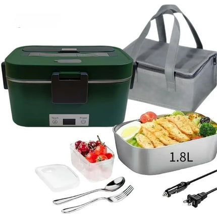 Electric Lunch Box Food Warmer 1.8L Camping Bento Picnic Portable Food Warmer Car/Truck/Home Car Electric Lunch Box