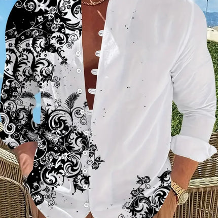 New men's fashionable casual shirts, autumn and spring men's retro cotton and linen shirt tops are dispatched quickly