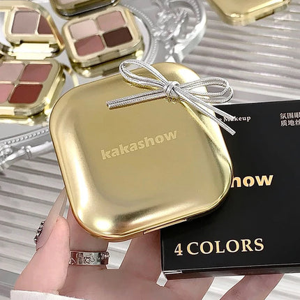 Kakashow sunset magic eye shadow plate pearl matte earth color Korean makeup eye shadow ﻿