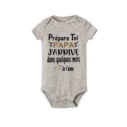 Prepare Yourself PAPA I'm Coming In A Few Month Announcement Pregnant Baby Bodysuit Boy Girl Toddler Jumpsuit Infant Shower Gift