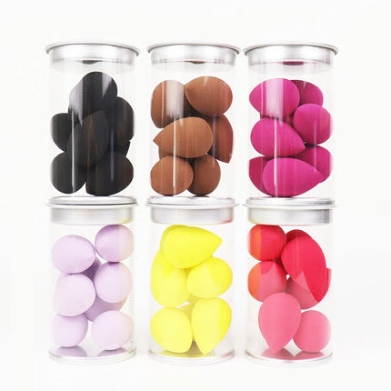 8 Pcs Mini Makeup Sponges with Storage Box - Ideal for Foundation, Cream Concealer Blending in Daily Makeup Routine