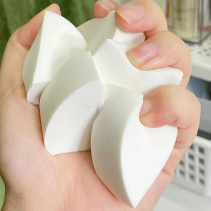 60pcs Triangle Makeup Sponge Soft Fan Shaped Puff Liquid Foundation Concealer Cream Tool Detail Powder Puff Cosmetics Applicator