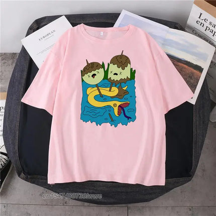 Marceline And Princess Bubblegum Kawaii Shirt Funny T-shirt Gift T-shirt Streetwear T-shirt Plus Size Men/Women T-shirt 90s