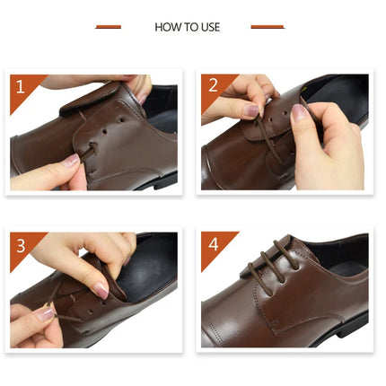 3 Colors 12Pcs/set Lazy No Tie Shoelaces for Men Women Leather Shoes Elastic Silicone Shoe lace Suitable High Quality
