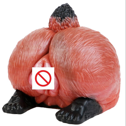 2025 Simulation Animal Fox Buttock Inverted Mold Silicone Fantasy Male Masturbator Pocket Penis Stroker Onahole Channel Sex Toy