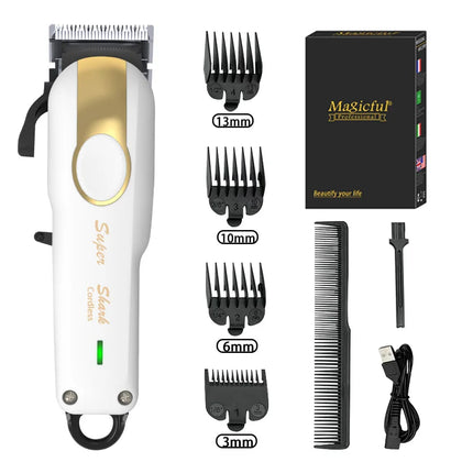 Professional Hair Clipper Powerful Lithium Battery USB Chargeable Trimmer LED Display Home Man Beard Shaver Hair Cutting Machine
