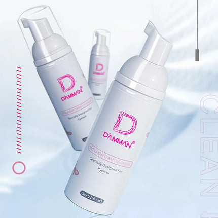Eyelash Cleansing Mousse Eyelash Shampoo Concentrate Mousse Gentle No Stimulation Eyelash Extension Remover 60ml Makeup Tools
