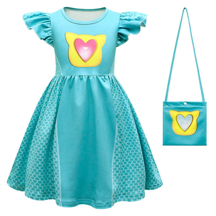 Children Dresses Cosplay SuperKitties Dress for Girls Super Kitties Costume Sparks Girls A-Line Dress Party Gift Ginny Clothing