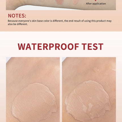 CC Red Correction Cream Liquid-Based Full Coverage Cream Waterproof Long-Lasting Correct Redness Foundation Korean Face Cosmetic