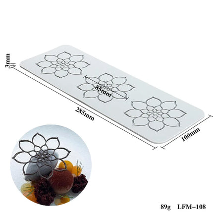 23 styles leaf flower round Designs Silicone Cake Lace Mold Cake Decorating Tool Border Decoration Lace Mold kitchen Baking Tool